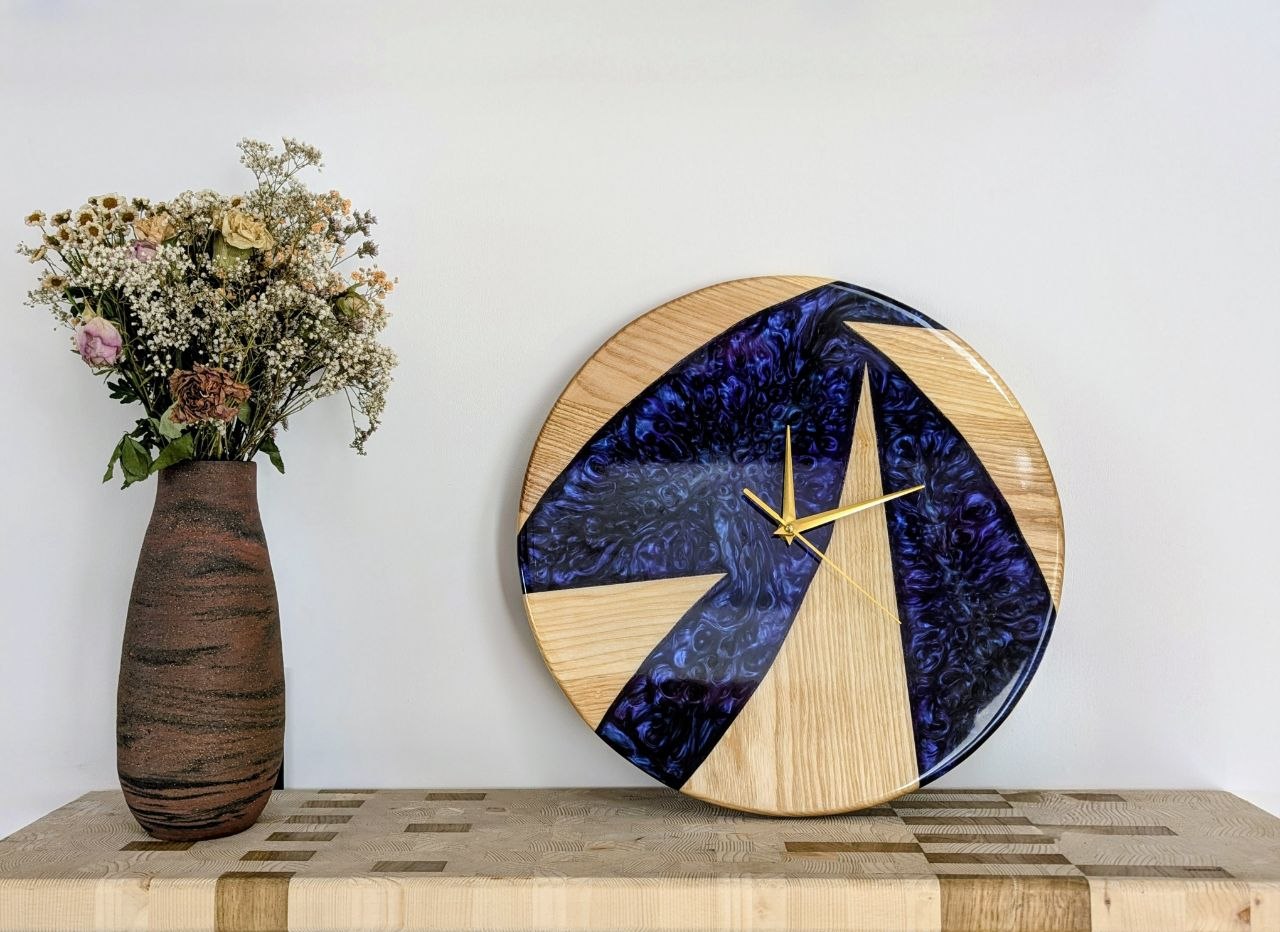 Horloge Violette
